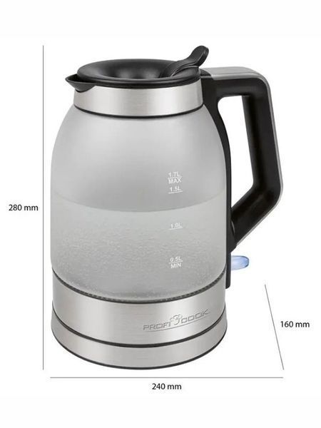 Электрочайник Profi Cook PC WKS 1215 G 2200w 1700 мл 000041994 фото