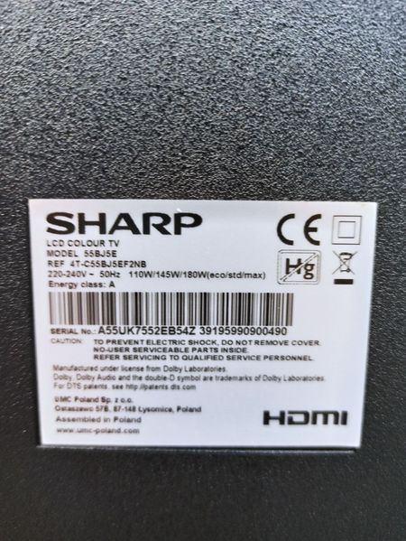 Телевизор 55 Sharp 55BJ5E 4K Smart TV 000041956 фото