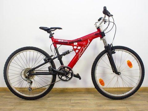Велосипед 26 Firebind gtx 2002 двопідвіс чорно-червоний алюміній 000021098 фото