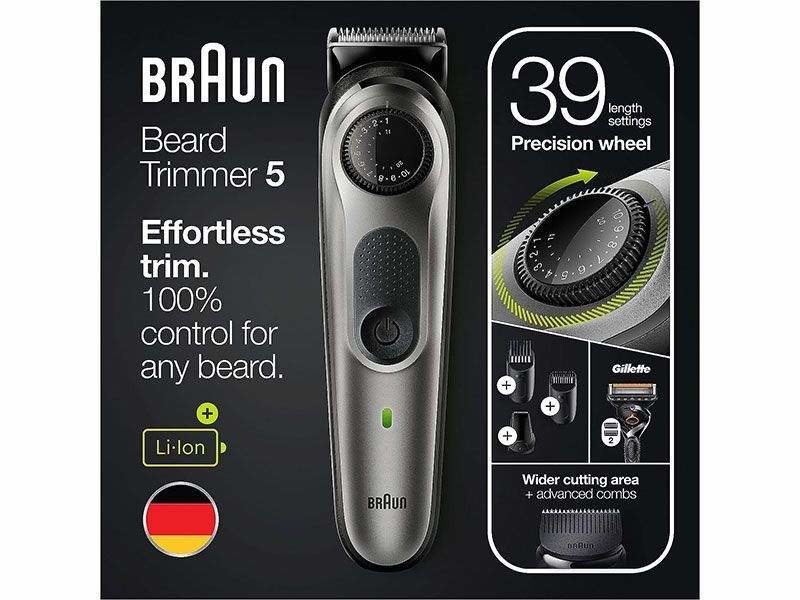 Тример багатофункціональний Braun BeardTrimmer 5 BT5260 000041125 фото