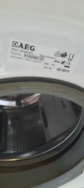 Стиральная машина AEG L60460MFL 2200W 6кг sn 32200015 000052149 фото