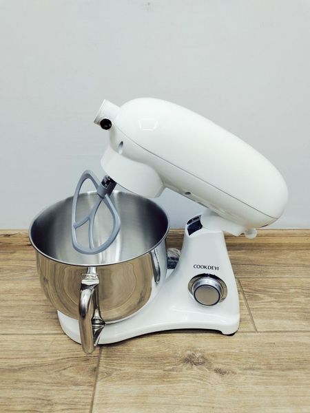 Миксер планетарный тестомес CookDeyi SM 1522NM 1800w 8л White 000038759 фото