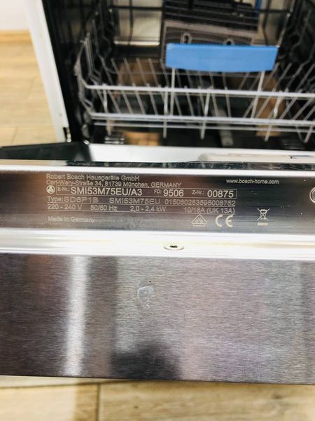 Посудомийна машина Bosch SMI53M75EU A3 2400w 12 персон sn 9506 00875 000042795 фото