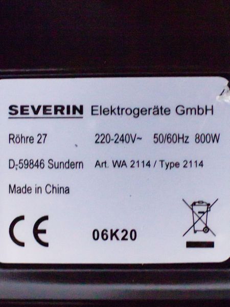 Вафельница Severin WA 2114 000027568 фото