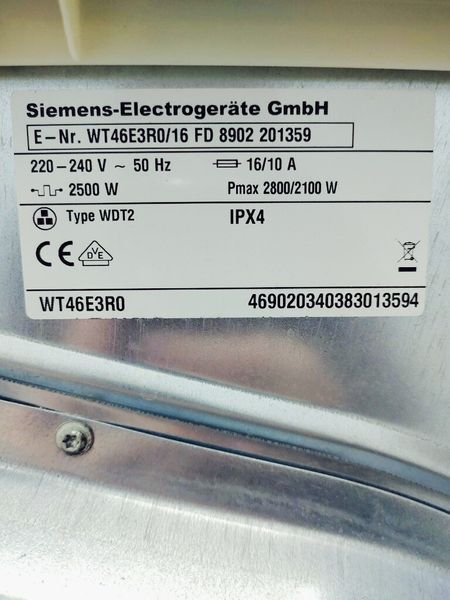 Сушильная машина Siemens WT46E3R0 16 000036915 фото
