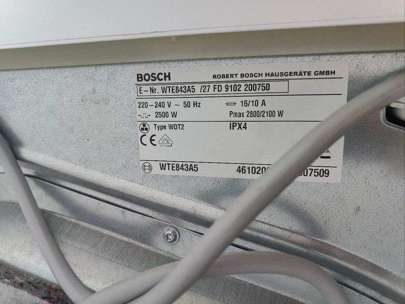 Cушильна машина Bosch WTE843A5 2800W 7кг sn 461020263335007509 000049132 фото