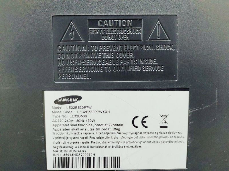 Телевізор 32 Samsung LE32B530P7W LCD Full HD 000038103 фото