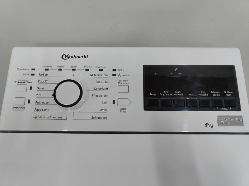 Пральна машина вертикальна Bauknecht WMT Pro Eco 6ZB 2000W 6кг sn 859991645170 000051687 фото