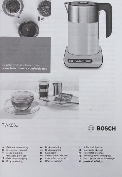 Електрочайник Bosch TWK8613P 02 2400w sn 990409 LPNHE364039157 87е 000014335 фото