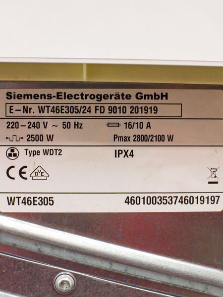 Сушильная машина Siemens IQ500 WT46E305 24 000034594 фото