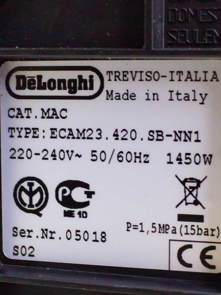 Кофемашина DeLonghi ECAM23 420 SB 000032286 фото