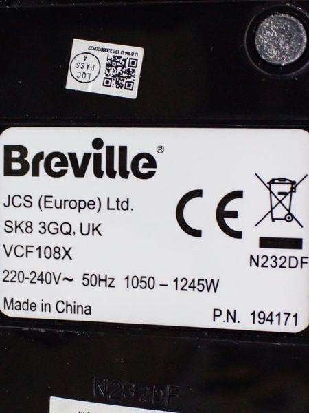 Кавоварка ріжкова Breville VCF108X 1245w продам LPNHK065129182 180е 000030610 фото