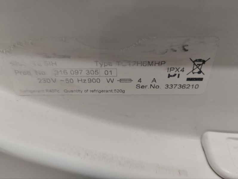 Сушильная машина AEG T5 5IH 6 кг 900W sn 33736210 000046301 фото