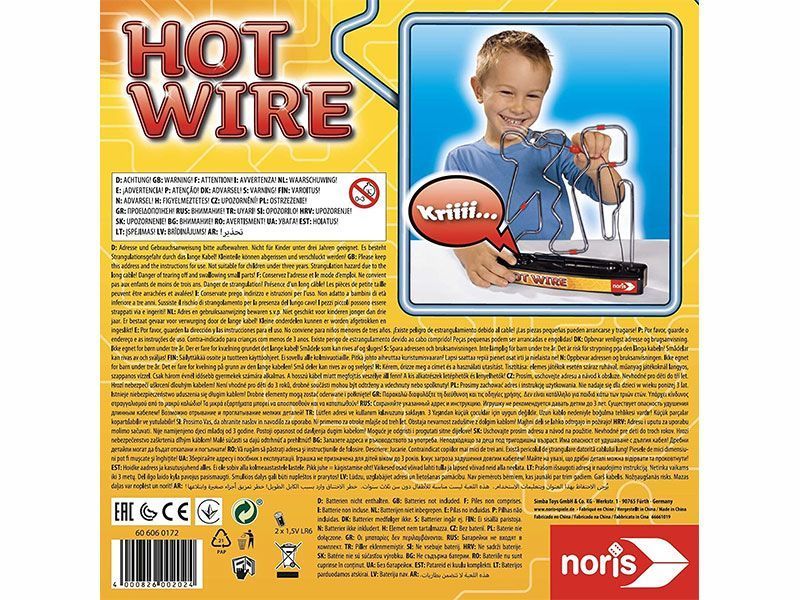 Гра настільна Noris Hot Wire 606060172 сток LPNHE532657235 21д 000028185 фото
