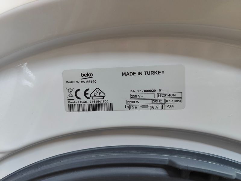 Прально сушильна машина Beko WDW 85140 2200W 8+5кг sn 1780002001 000053867 фото