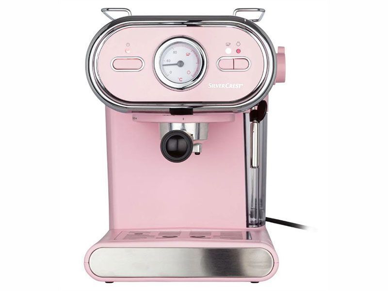 Кофеварка рожковая SilverCrest SEM 1100 D3 1100w 1л 15 Bar Rose 000043994 фото