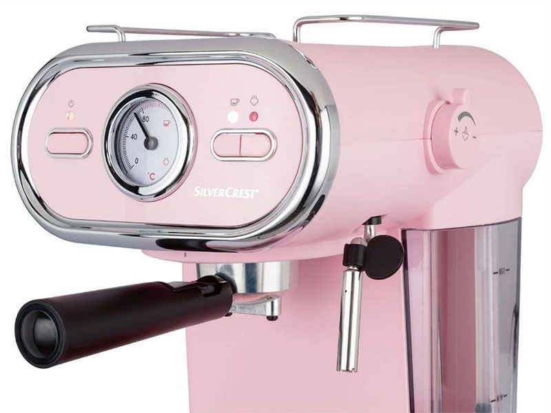 Кофеварка рожковая SilverCrest SEM 1100 D3 1100w 1л 15 Bar Rose 000043994 фото