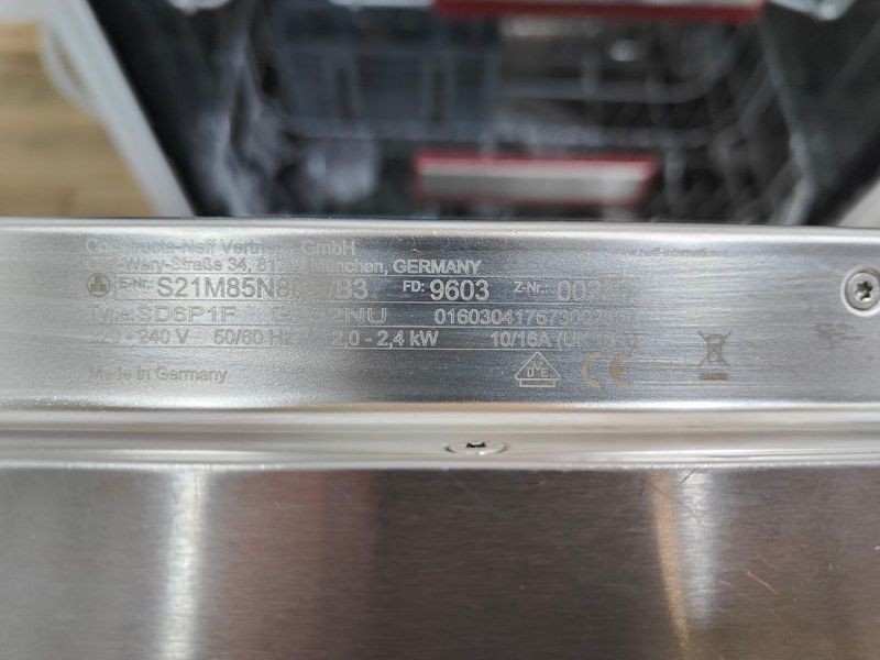 Посудомийна машина Neff SD6P1F G852NU 2400W 14ком sn 960300250 000051765 фото