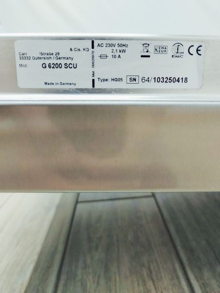 Посудомийна машина Premium G 6200 SCU 2100w 12 персон sn 64103250418 000041073 фото