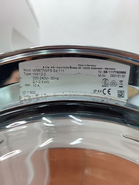 Стиральная машина Premium W 5877 2300W 8кг sn 58117760966 000054176 фото