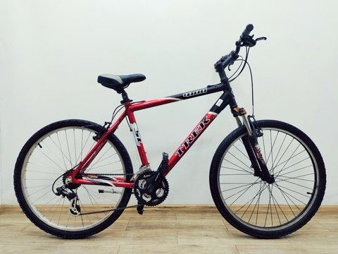 Велосипед 26 Trek 4100 гірський червоно-чорний алюм 000043013 фото