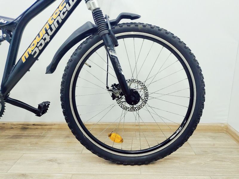 Велосипед 26 Mountec Rider двопідвіс чорний алюм 000035817 фото