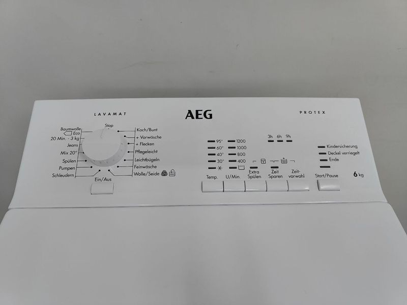 Пральна машина вертикальна AEG L51260TL 2200W 6кг sn 81600185 000053430 фото