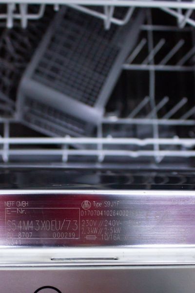 Посудомийна машина Neff S54M43X0EU 73 2500w 12 персон sn 8707 000219 000029204 фото