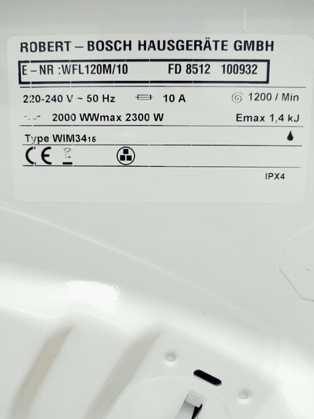 Стиральная машина Bosch WFL120M 10 000008637 фото