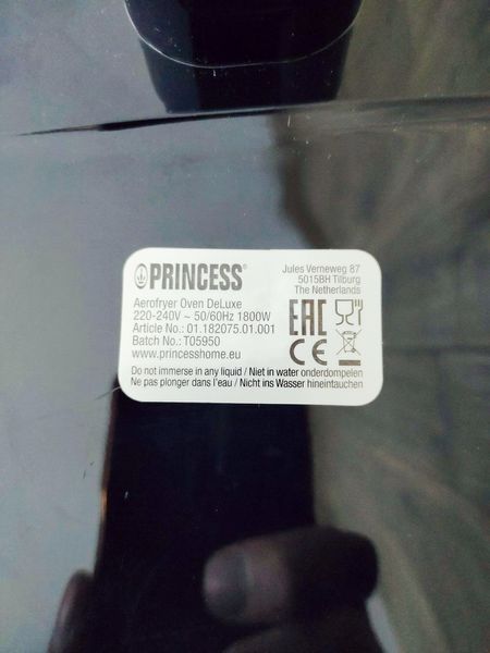 Мультипіч Princess Oven DeLuxe 182075 1800w 11л сток LPNHE596978966 106ф 000032549 фото
