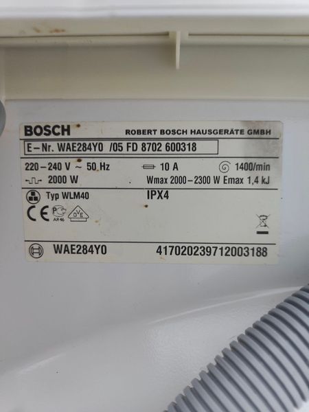 Пральна машина Bosch Maxx 6 WAE284Y0 2300W 6 кг sn 8702600318 000051730 фото