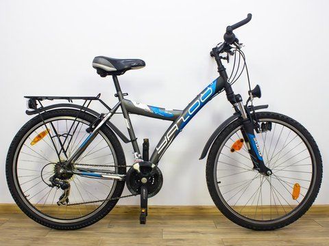 Велосипед 26 Yazoo Devil гірський чорно-синій алюм 000019083 фото