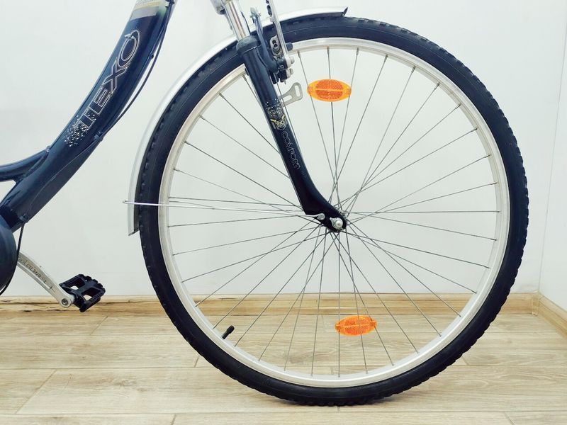 Велосипед 28 Texo OnyXcycle дамка чорно білий сталь 000042982 фото