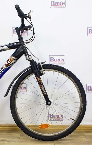 Велосипед 26 Courace GTX двопідвіс чорно синій алюм 000017888 фото