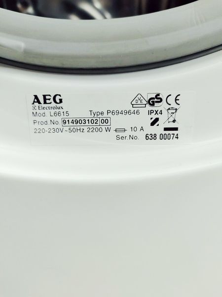 Стиральная машина AEG L6615 000037144 фото