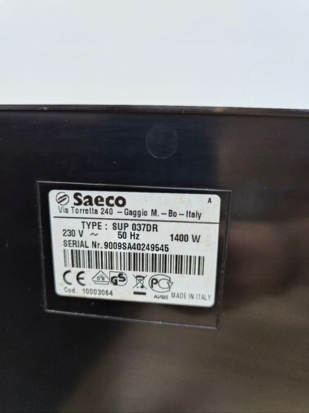 Кофемашина Saeco SUP037DR 1400W sn 9009SA440249545 000049621 фото