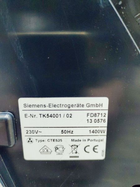 Кавомашина Siemens Surpresso Compact TK54001 02 1400w sn 8712 130576 000039953 фото