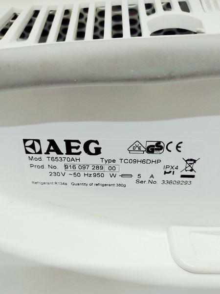 Сушильна машина AEG Protex T65370AH 950w 7 кг sn 33609293 000044686 фото