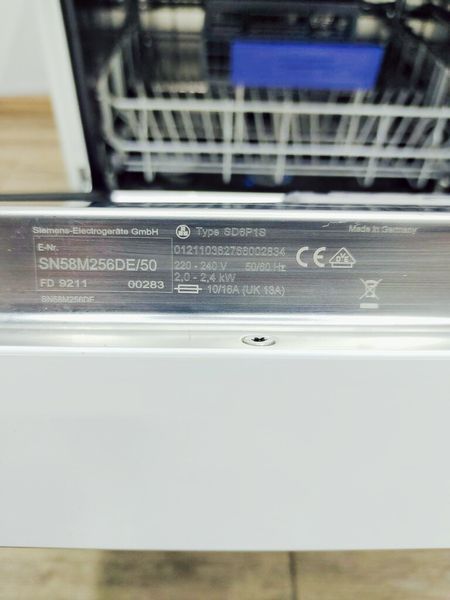 Посудомийна машина Siemens SN58M256DE 50 2400w 12 персон sn 9211 00283 000036228 фото