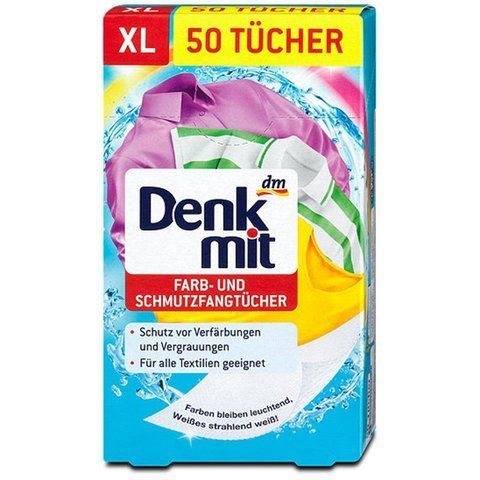 Салфетки для стирки абсорбирующие Farb Und Schmutzfangtucher DM 50шт 000010234 фото
