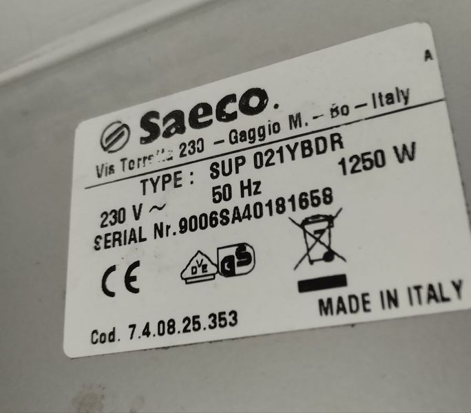 Кавомашина Saeco Incanto De Luxe SUP021YBDR sn 9006SA40181658 000046983 фото