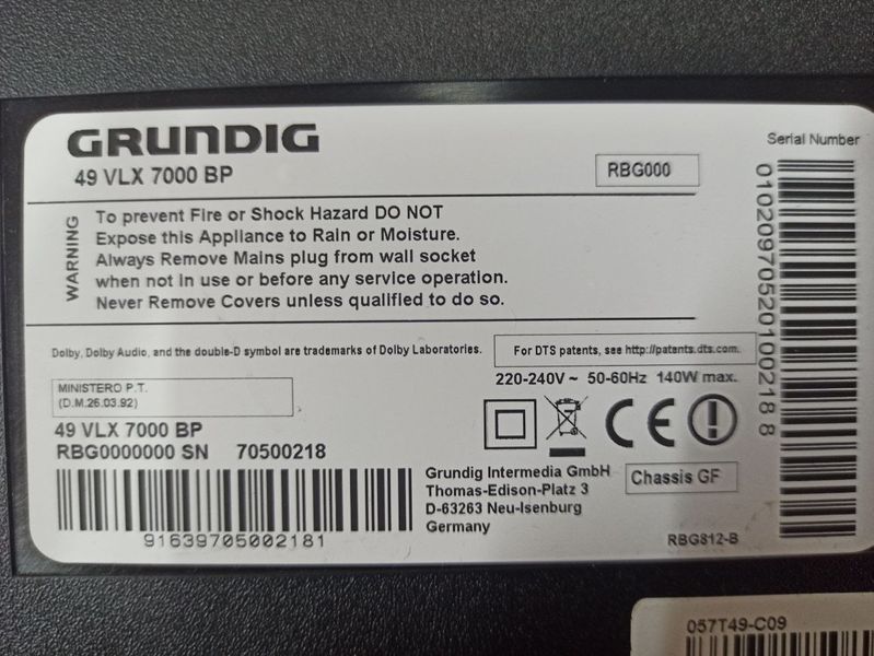 Телевизор 49 Grundig 49 VLX 7000 BP LED Smart TV UHD 000034755 фото