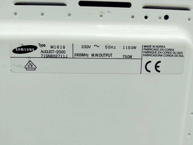 Мікрохвильова піч Samsung M1618 1150w sn 71SN802711J 000038691 фото