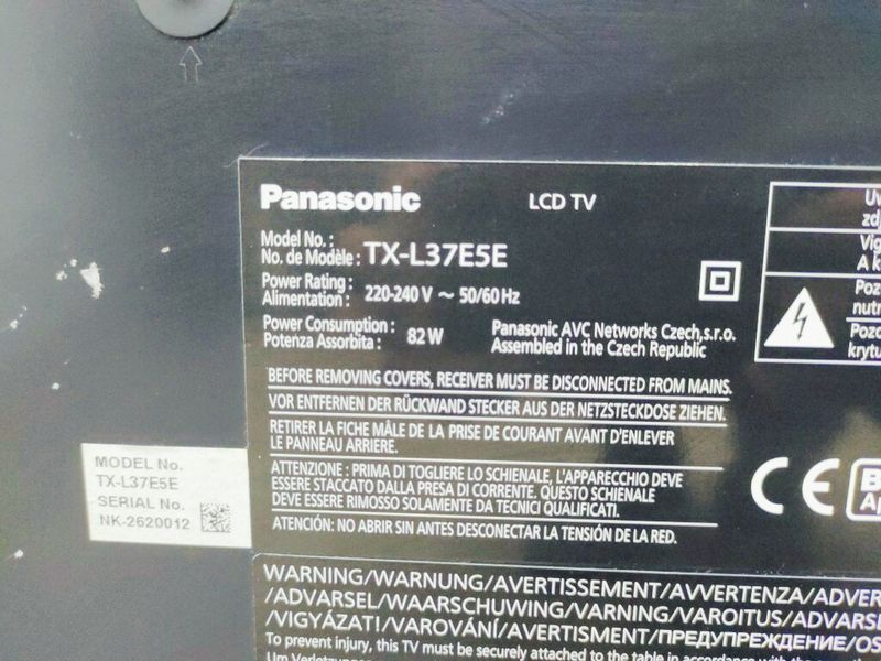 ТБ 37 Panasonic TX L37E5E LCD Full HD Smart TV 82w sn 2620012 000042303 фото