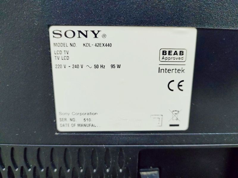ТБ 42 Sony KDL 42EX440 LED Full HD 3D WiFi 95w sn 510 000036422 фото