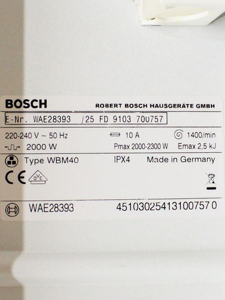Стиральная машина Bosch Maxx6 WAE28393 25 000029187 фото