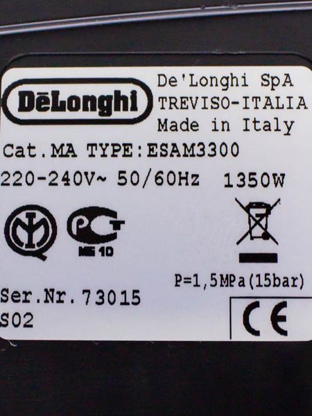 Кавомашина DeLongh ESAM3300 1350w sn 73015 000031314 фото