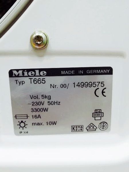 Сушильная машина Miele T665 000034613 фото
