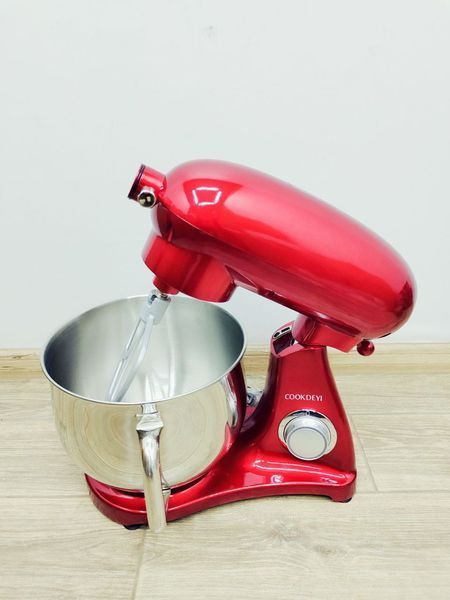 Миксер планетарный тестомес CookDeyi SM 1522NM 1800w 8л Red 000038760 фото