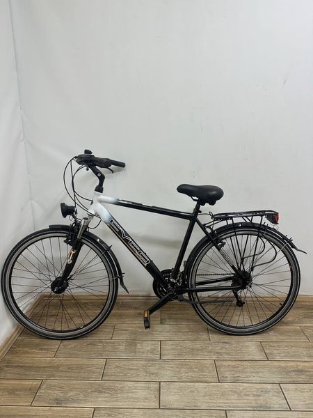 Велосипед 28 Cyco TR 28 дорожній чорно білий алюм 000053230 фото